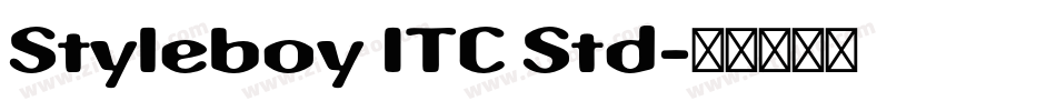 Styleboy ITC Std字体转换